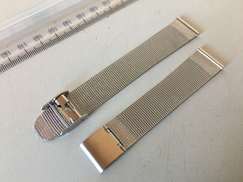 18mm stainless steel Milanese strap