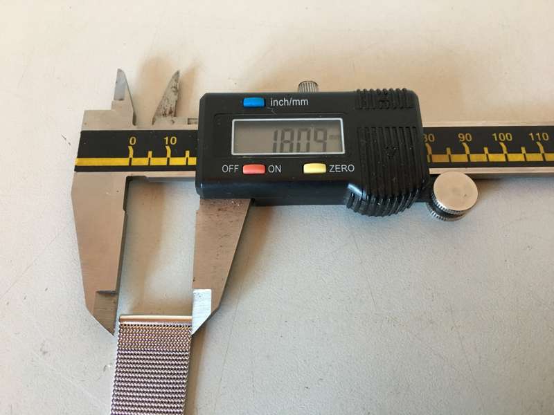 18mm stainless steel Milanese strap