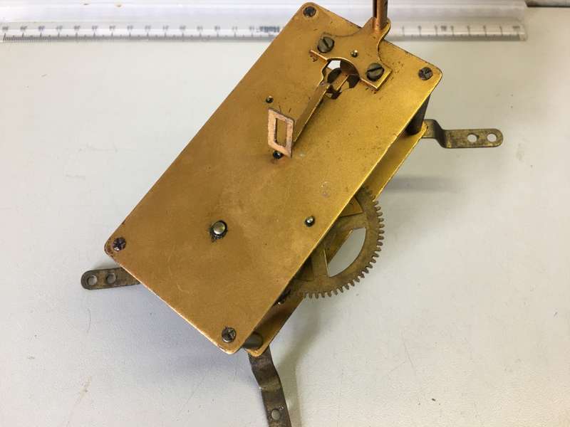 Old clock movement - parts repair - 56 x 114 - #2