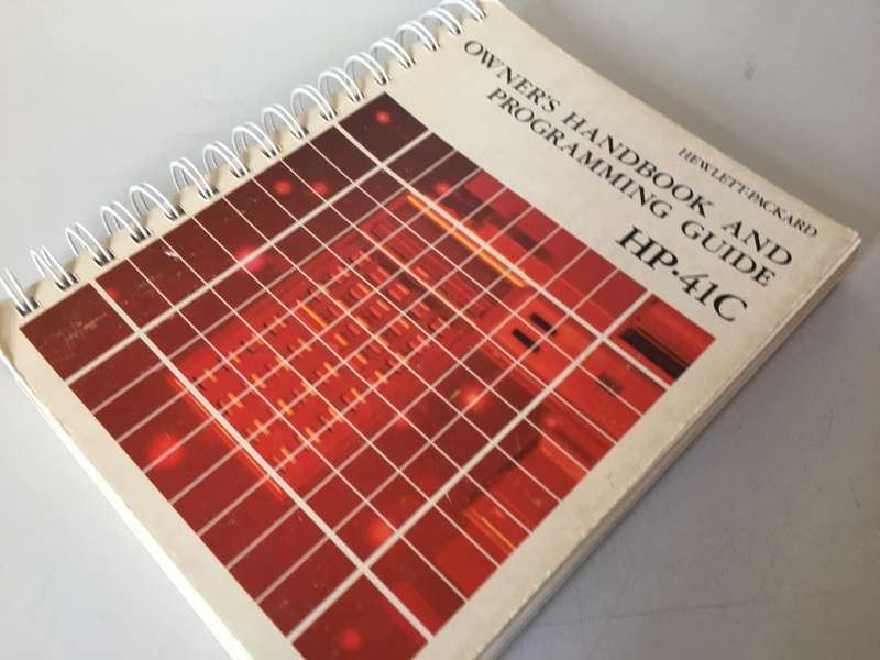 Hewlett Packard HP 41C - owners handbook & programing guide