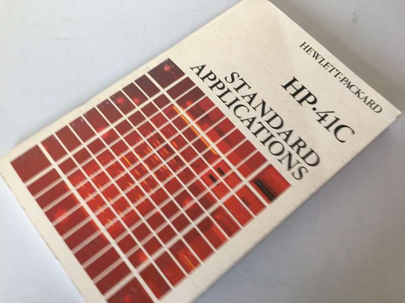 Hewlett Packard HP 41C - standard applications handbook