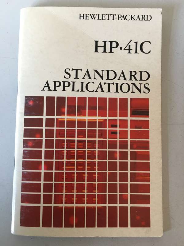 Hewlett Packard HP 41C - standard applications handbook