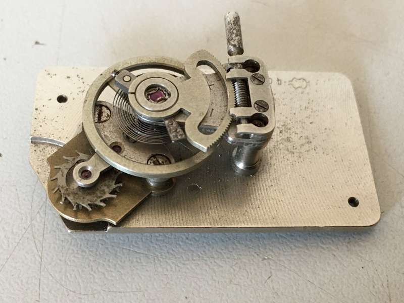 Clock Incabloc platform escapement #1