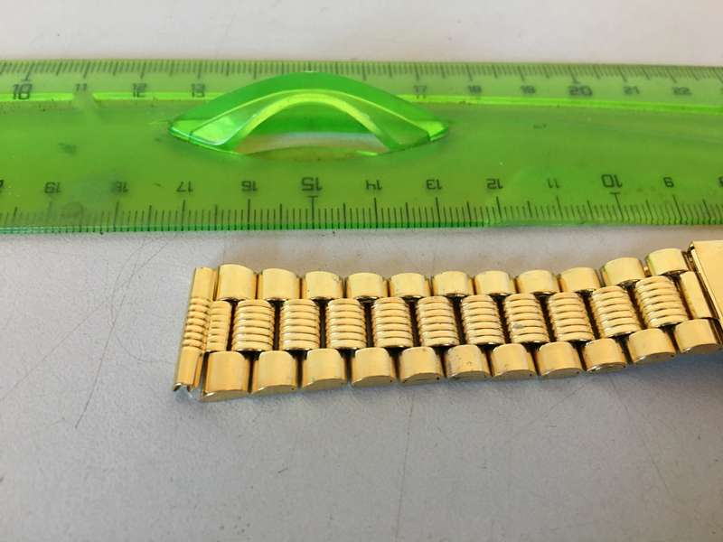 18mm gold color stainless steel bracelet #30