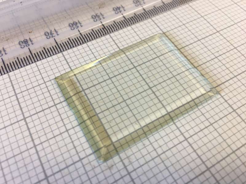 Bevel edge glass for carriage clock - 45 x 33.6mm