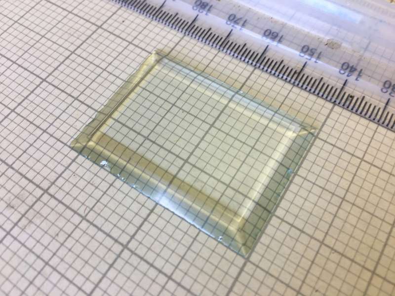 Bevel edge glass for carriage clock - 42 x 32.5mm