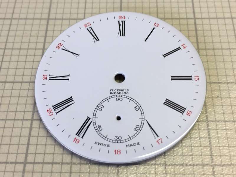 40mm pocket watch dial