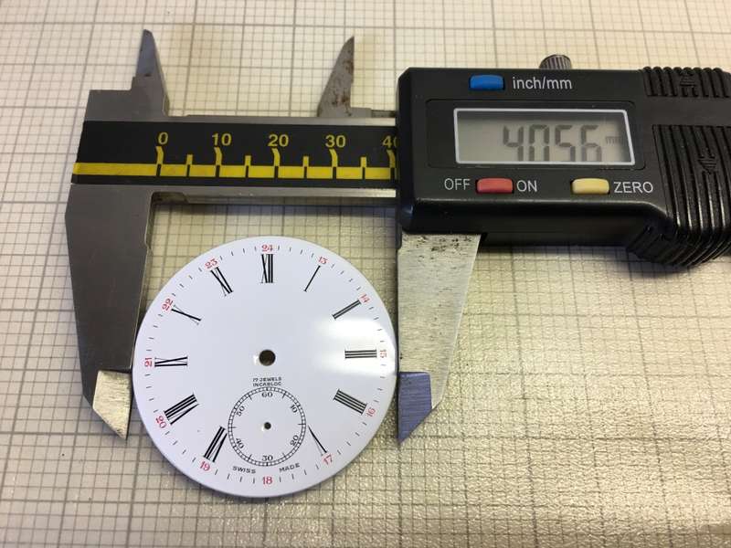 40mm pocket watch dial