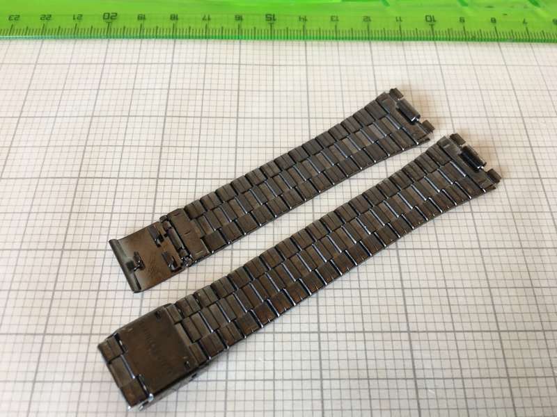 18mm stainless steel bracelet gun metal color #39