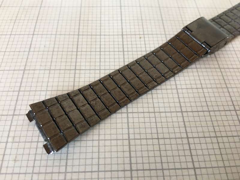 18mm stainless steel bracelet gun metal color #39