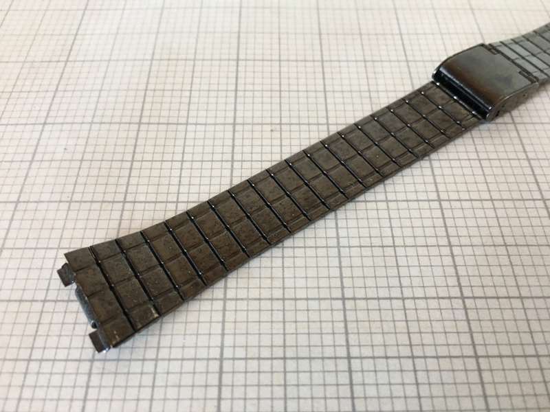 18mm stainless steel bracelet gun metal color #39