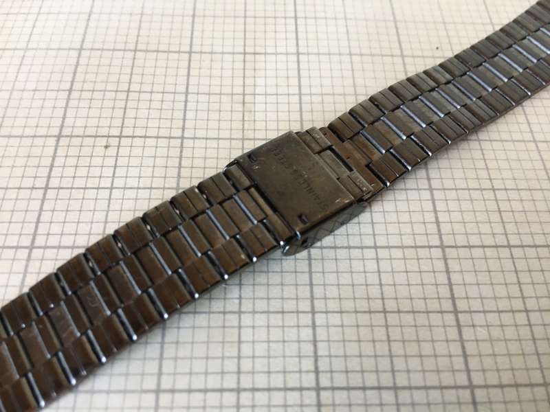 18mm stainless steel bracelet gun metal color #39