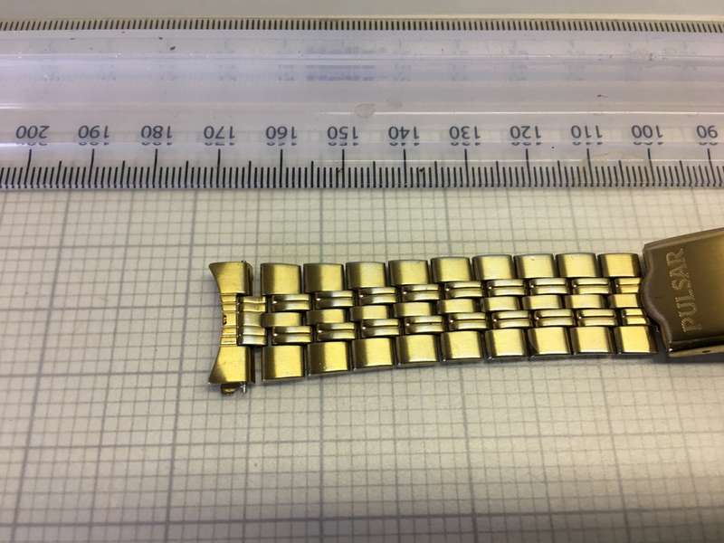 PULSAR - 18mm gold bracelet