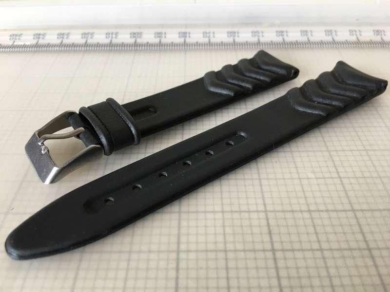 Black strap for divers watch - 18mm