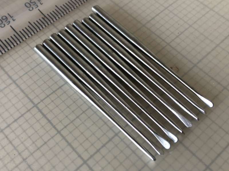 Watchmakers re-pivoting drill bits - 9 pieces