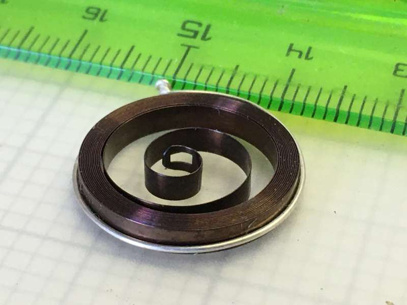 LECOULTRE 211 - alarm clock mainspring