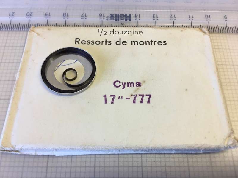 CYMA 777 -  pocket watch mainspring