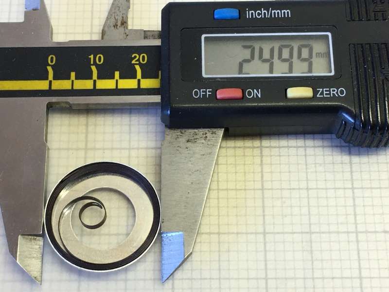 CYMA 777 -  pocket watch mainspring