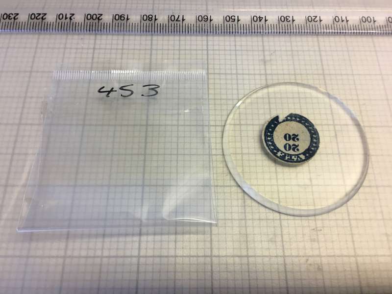 45,3mm pocket watch crystal- flat