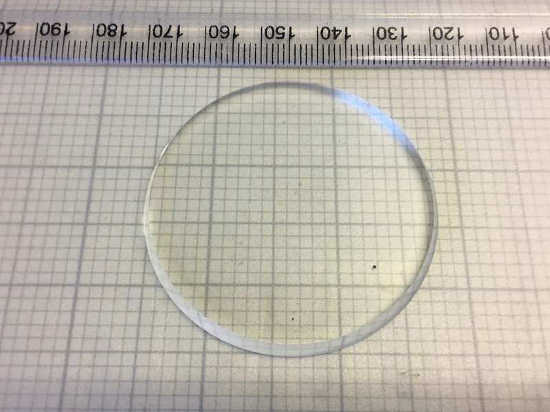 46.8mm pocket watch crystal- flat