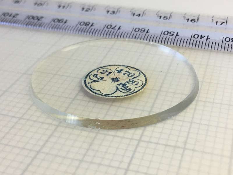 47.0mm pocket watch crystal- flat