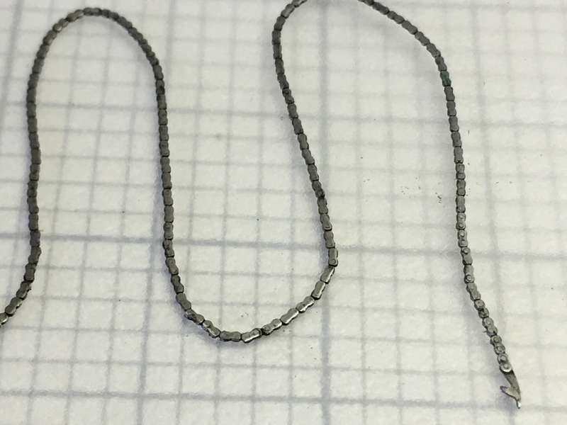 Chain for fusee pocket watch movement - 182mm