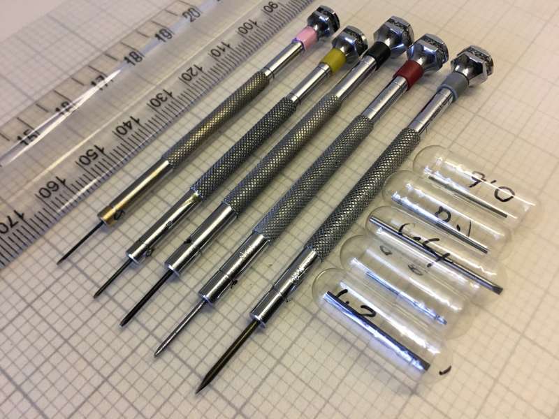 Watchmakers screwdrivers
