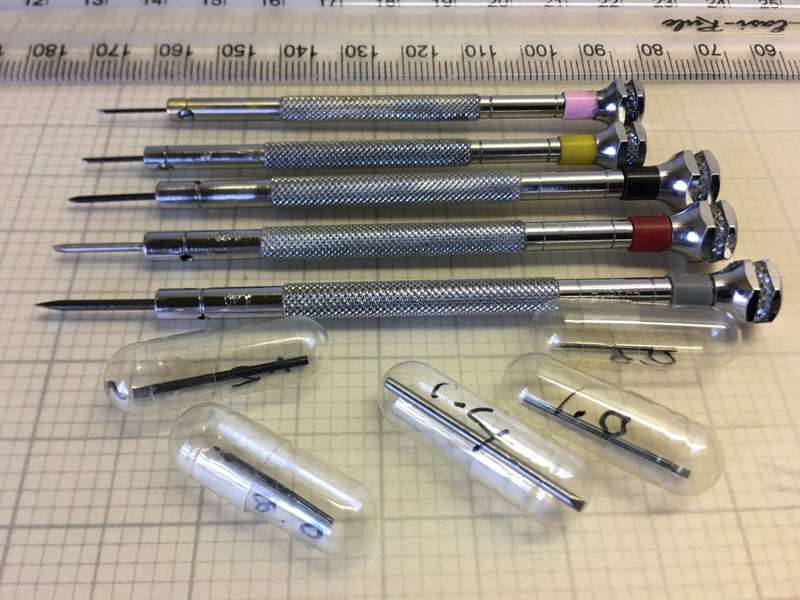 Watchmakers screwdrivers