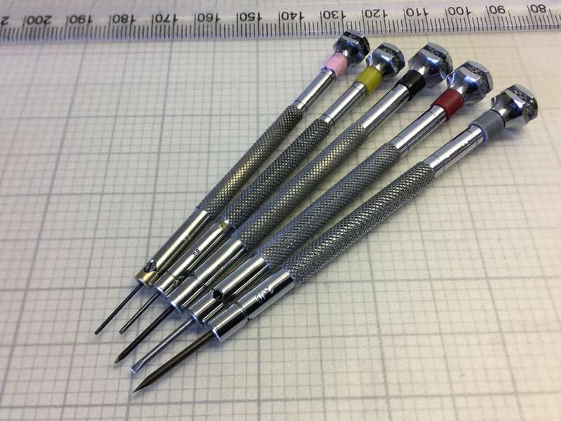 Watchmakers screwdrivers