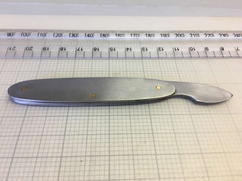 Watch case back opener knife