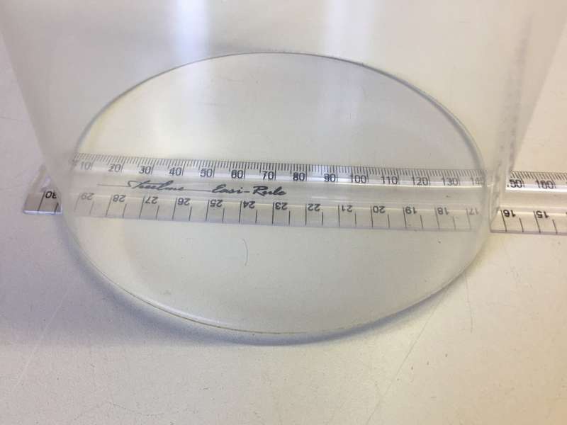 Glass dome for anniversary clock