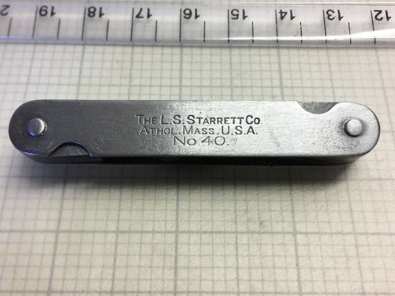 Starrett No.40 screw pitch gauge