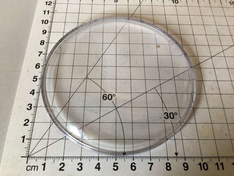 Alarm clock acrylic glass - 110mm