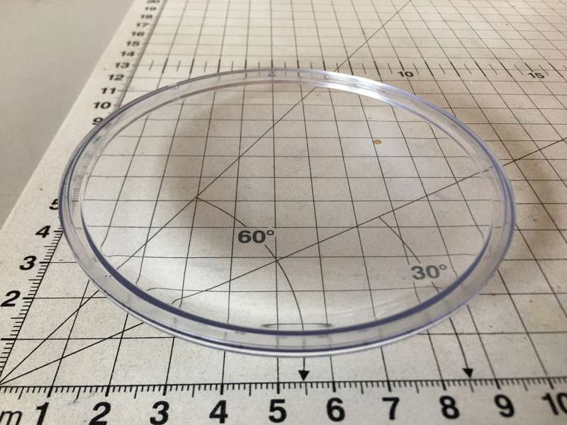 Alarm clock acrylic glass - 110mm