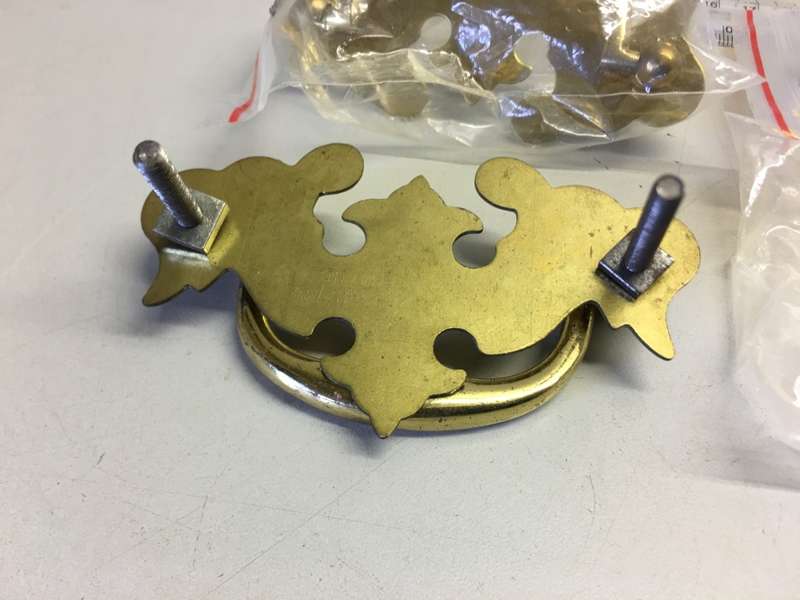 Brass trunk/drawer handles - vintage n.o.s. - 4 pieces