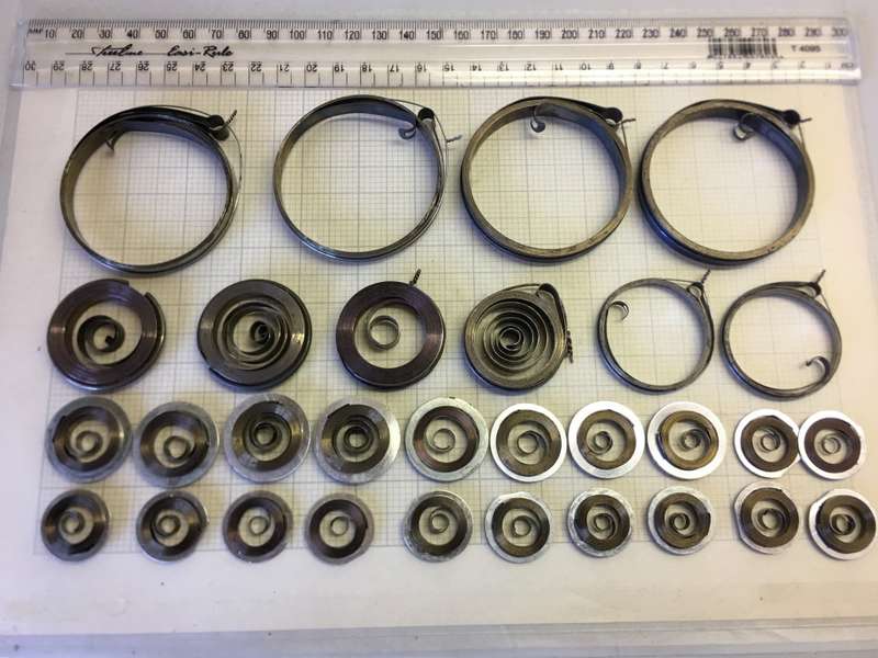 Assorted alarm clock springs- 30 pieces