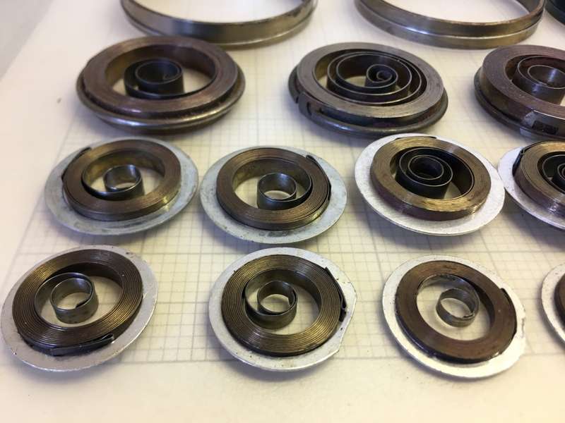 Assorted alarm clock springs- 30 pieces