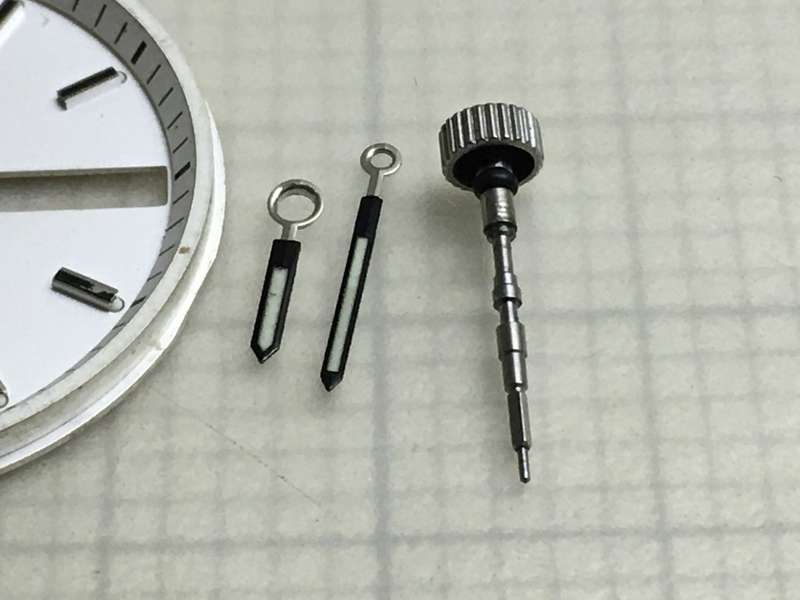 SEIKO 5 - dial, hands, crown & stem