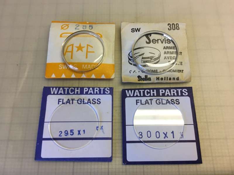 4 watch crystals