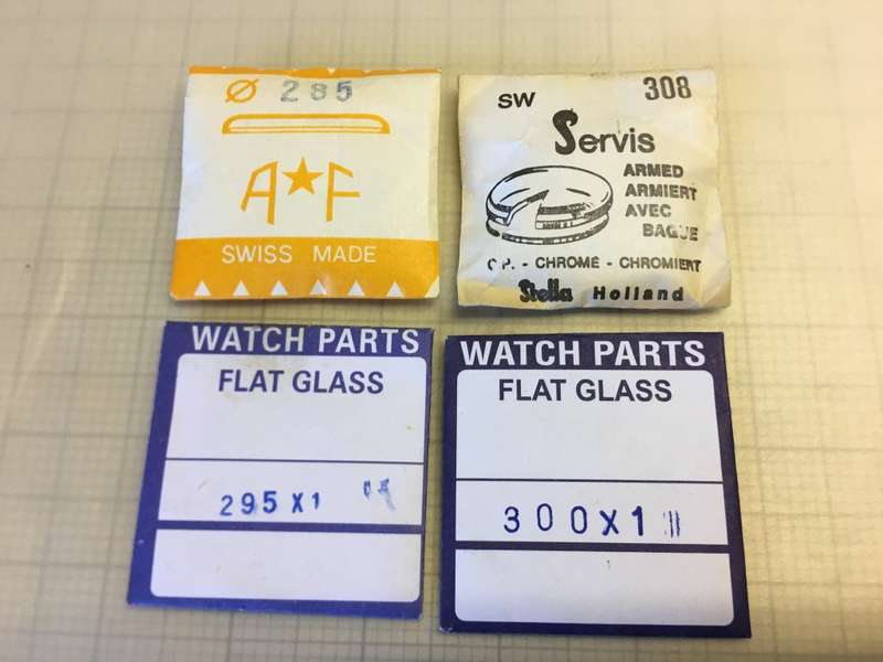 4 watch crystals