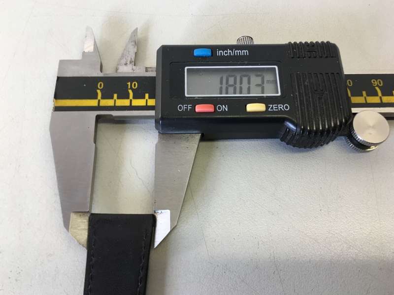 18mm black leather watch strap - 9