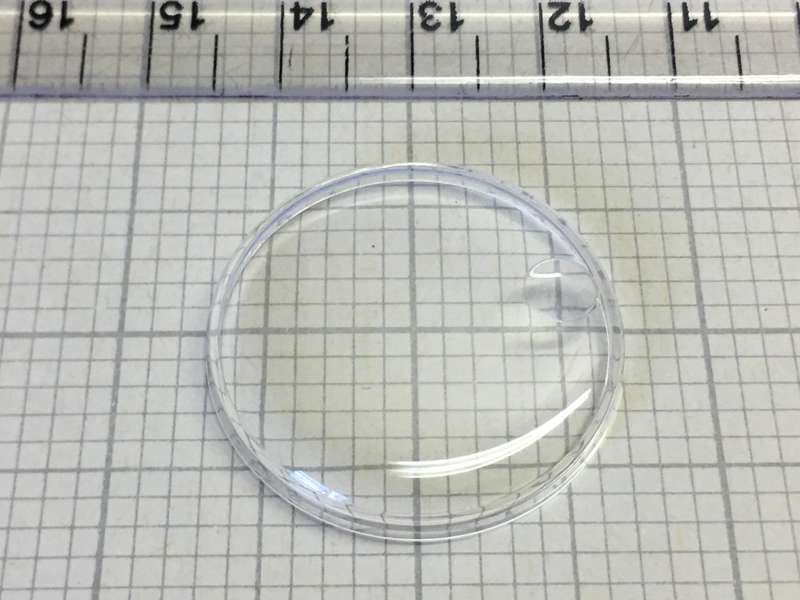 ROTARY  AS 1555/1581 - 283mm acrylic crystal with magnified date display