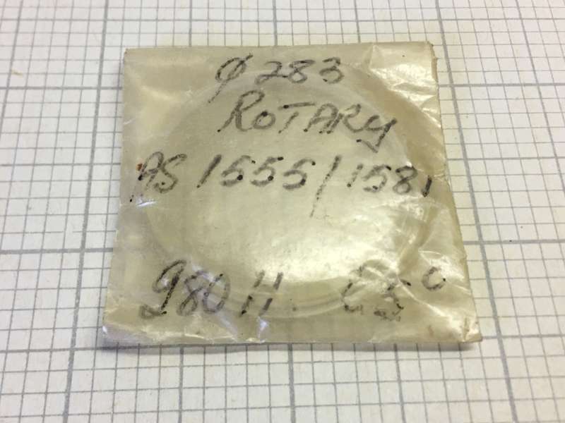 ROTARY  AS 1555/1581 - 283mm acrylic crystal with magnified date display