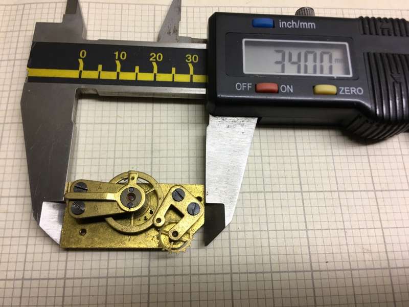 Clock platform escapement - 34 x 16mm