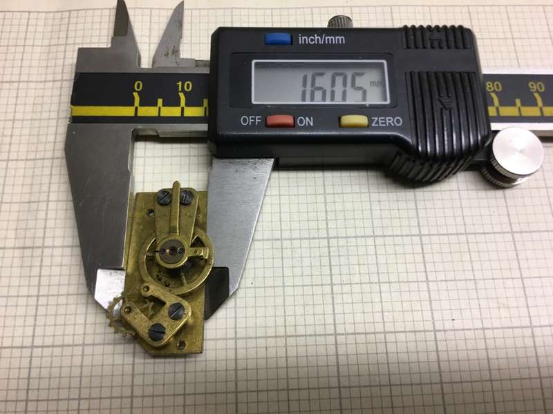 Clock platform escapement - 34 x 16mm