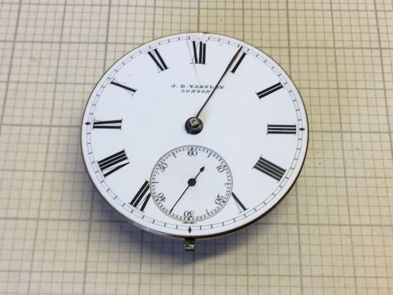 J.B.YABSLEY - fusee pocket watch movement
