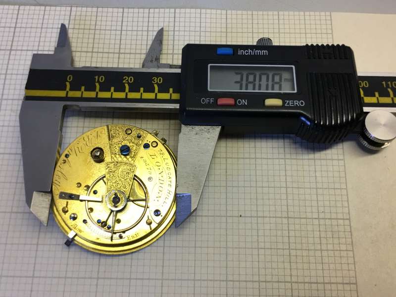J.B.YABSLEY - fusee pocket watch movement