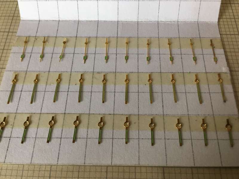 Hour, minute & seconds hands for watch - 10 sets - #1