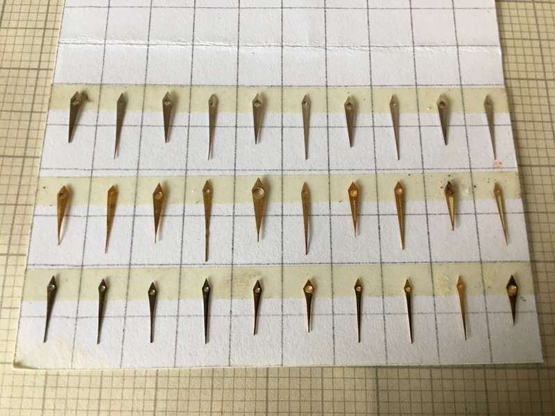 Assorted hour, minute hands for watch - 30 pieces - #2