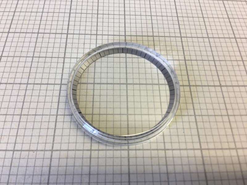 33,0mm waterproof acrylic watch crystal with seconds tension ring